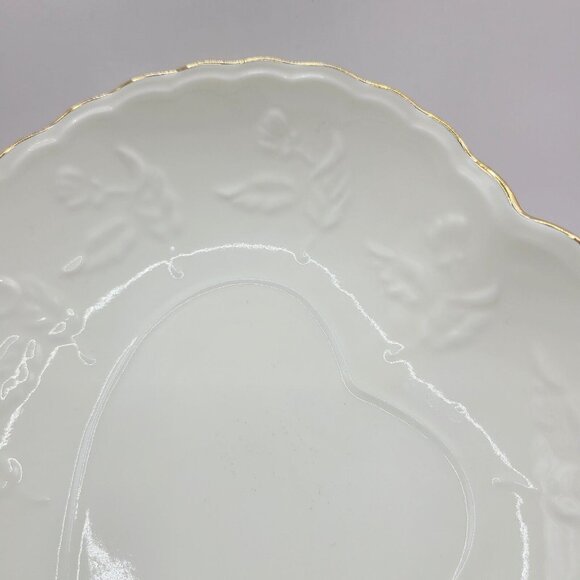 Heart Shaped Fine Porcelain Trinket Dish Bowl Vanity Gift Quality New - Picture 3 of 9